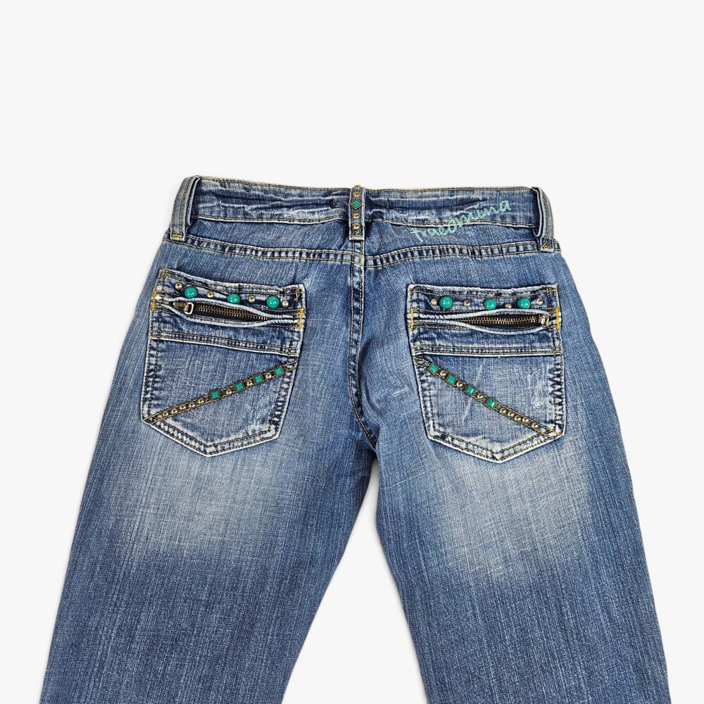 Y2k Euro Low-Rise Flared Jeans Fracomina - Size 30 - Picture 3 of 8